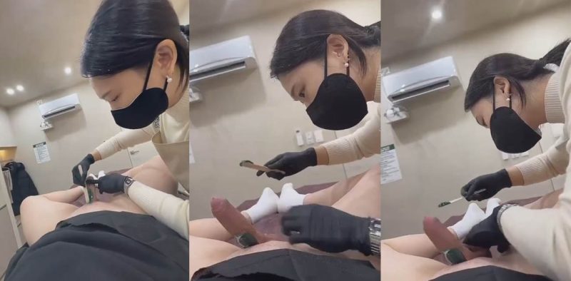 小伙体验美容院鸡巴脱毛 美容师手法娴熟 挑逗间小伙硬到爆炸 列腺液都流美容师手上了！-51吃瓜网