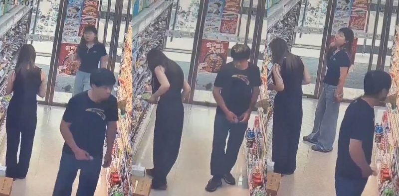 超市惊现变态男 在嫩妹面前盯着蜜臀 掏鸡巴狂甩 变态露出癖好令人瞠目！-51吃瓜网