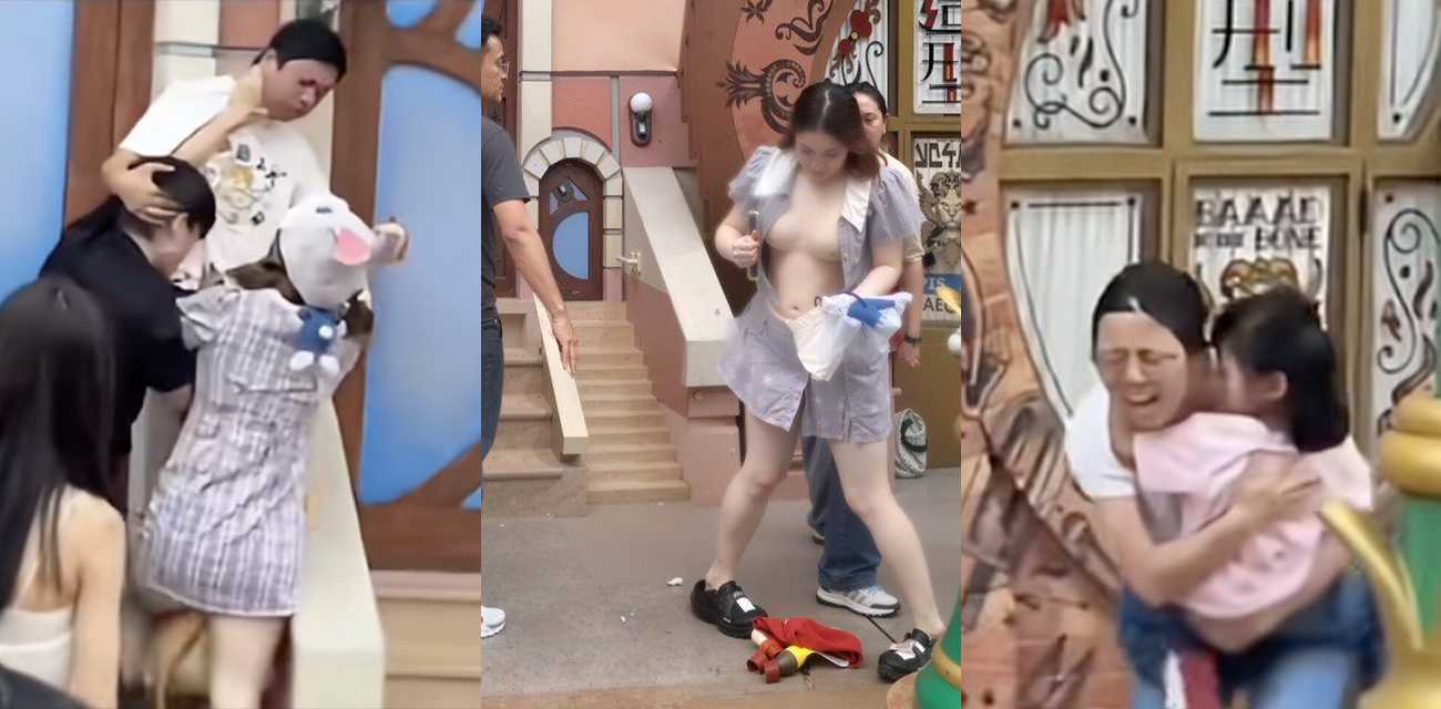 上海迪士尼情侣 和一家三口打架露奶火爆全网 现场完整版视频流出 俩个奶子又白又大十分抢眼！ 热搜 HOT - 51吃瓜网-51吃瓜网