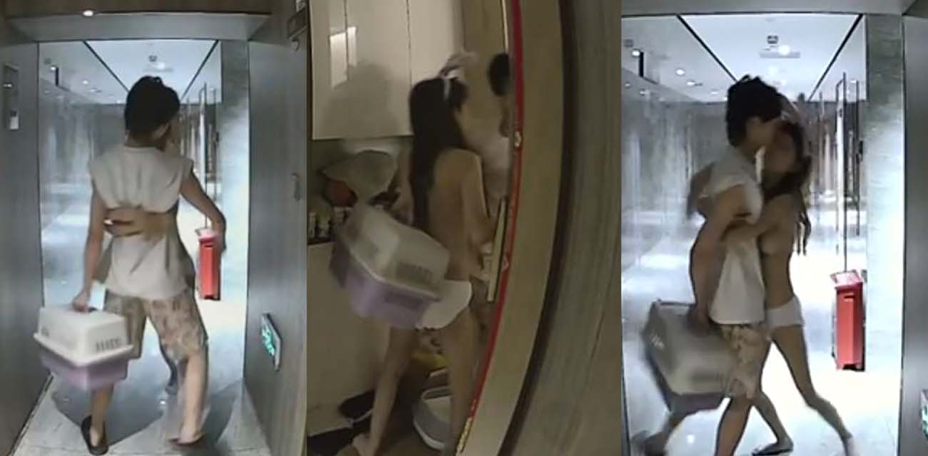 监控录像抓拍 集美饥渴难耐化身女色狼 竟没穿衣服在走廊追男人 这个是真羡慕哭了！ - 51吃瓜网-51吃瓜网