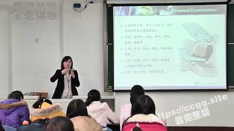 小菊花课堂开课了！四川大学精品资源共享课 真人示范女性生殖系统检查！都出血了！-51吃瓜网